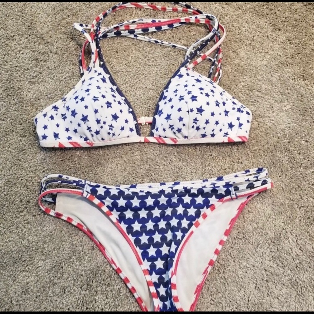 Red White & Blue 4th of July swimsuit 🇺🇸